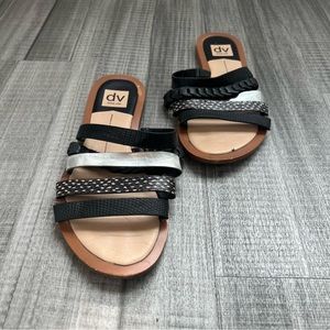 Dolce Vita Black Pattern Sandals